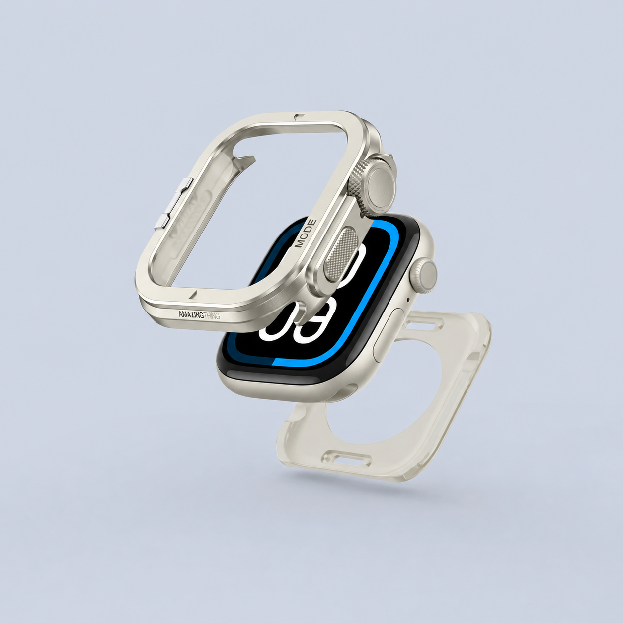 AmazingThing Apple Watch 10 46mm Armor Fit FullGuard Metal Kasa ve Ekran Koruyucu side