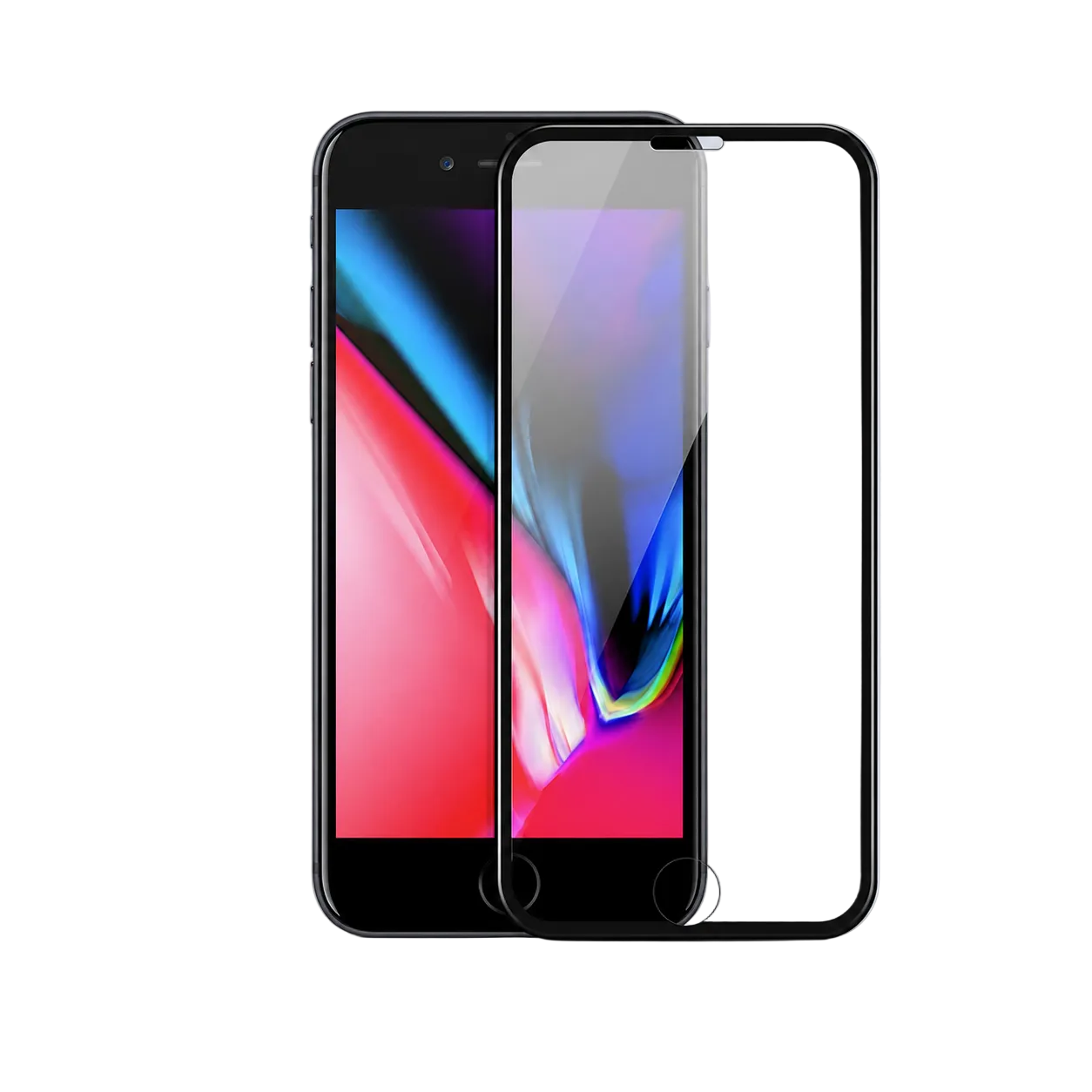 Rock iPhone 6 6S 7 8 Screen Protector - Black