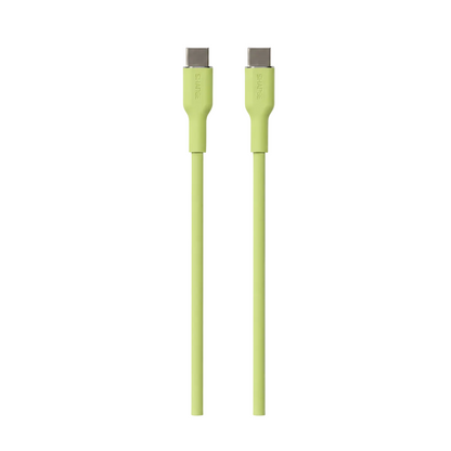 Puro Power and Data Sync Soft CAble From USB-C TO USB-C 1,5M- Green