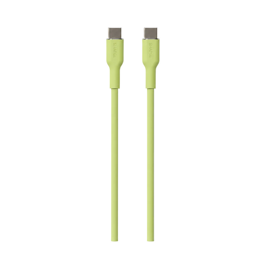 Puro Power and Data Sync Soft CAble From USB-C TO USB-C 1,5M- Green