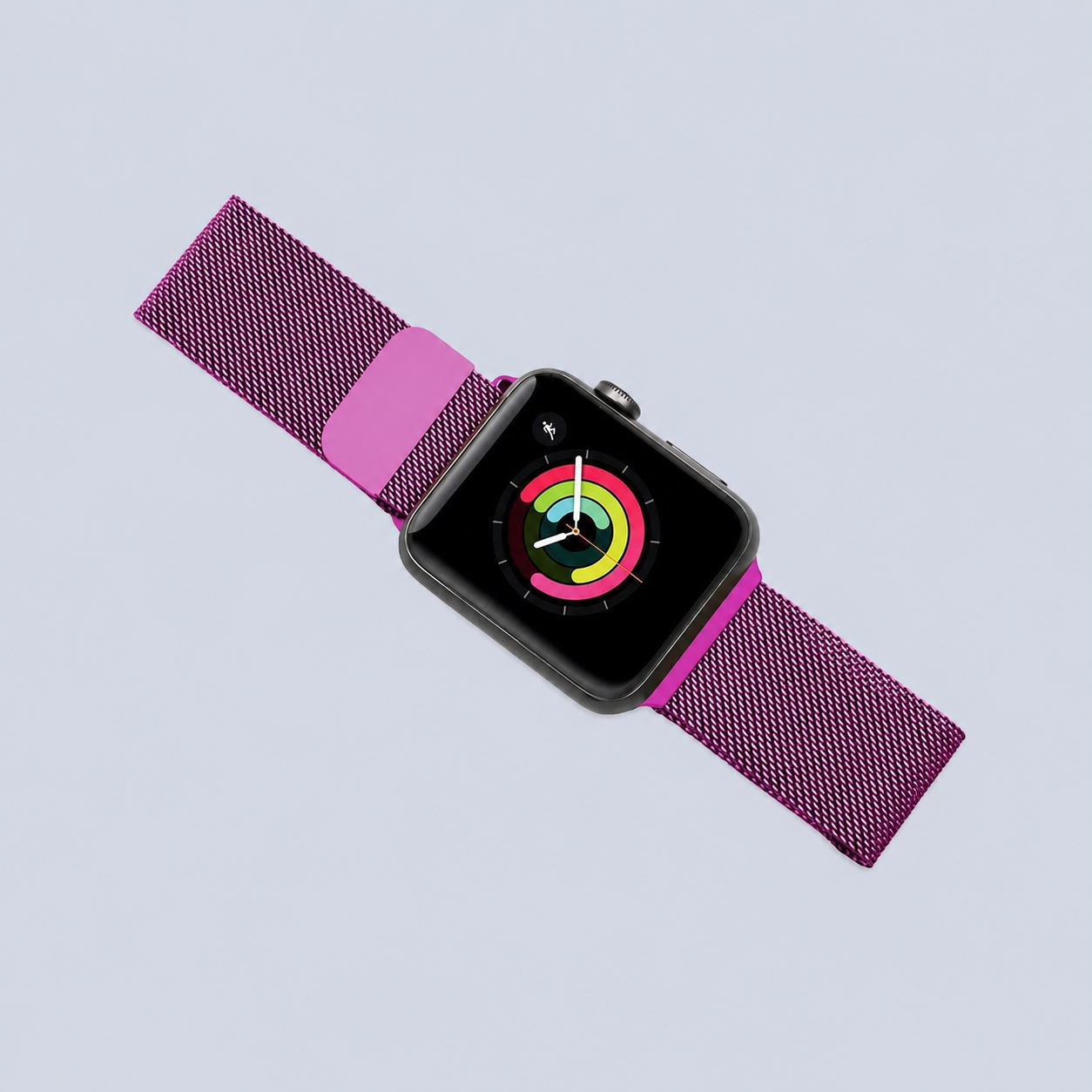 porodo mesh band for apple watch 44mm 42mm - purple product photo