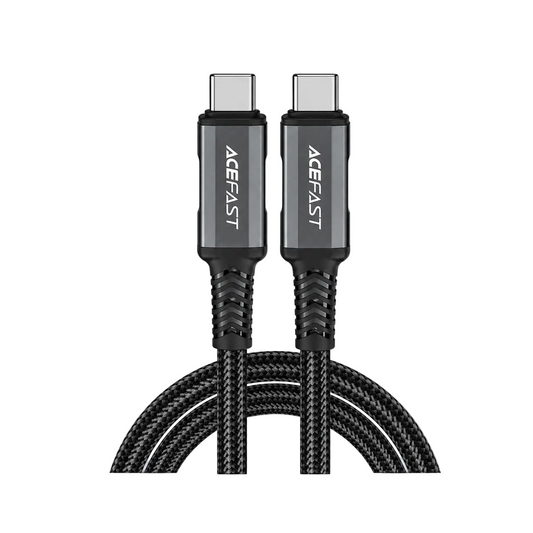 Acefast C1-09 USB-C to USB-C aluminum alloy audio/video transmission full-featured data cable