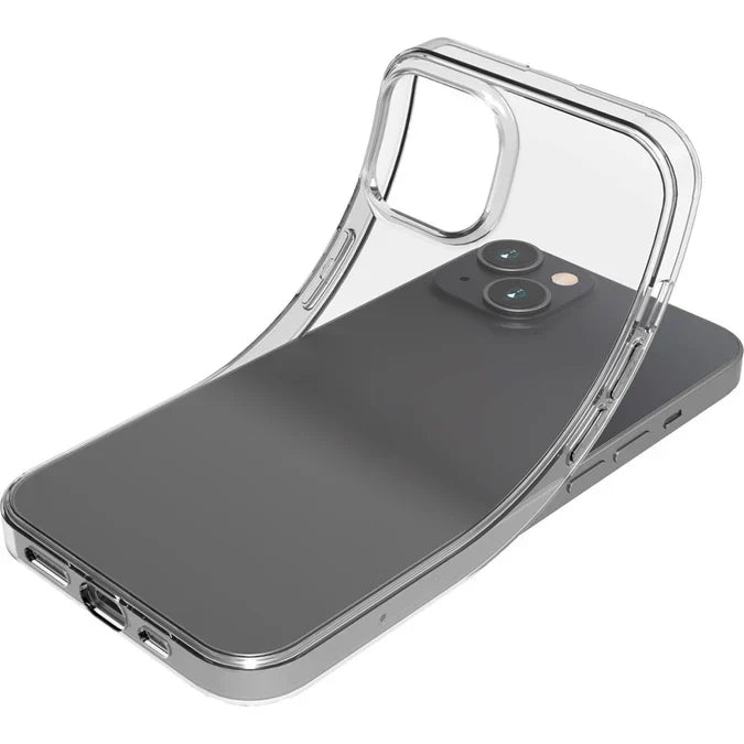 Puro iPhone 15 Puro Ultra Slim Back Cover 0 3mm - Transparent - clear back view
