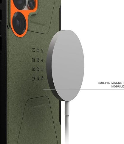 UAG Samsung Galaxy S25 Ultra Case 6 8" Civilian-Olive Dab Orange additional product image