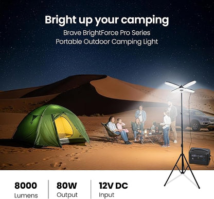BRAVE BrightForce Pro 80W Portable Camping Light