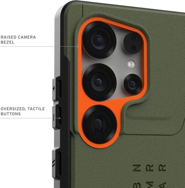 UAG Samsung Galaxy S25 Ultra Case 6 8" Civilian-Olive Dab Orange product image