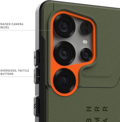 UAG Samsung Galaxy S25 Ultra Case 6 8" Civilian-Olive Dab Orange product image