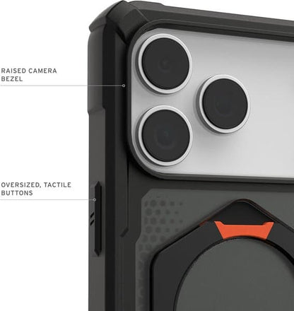 UAG Plasma XTE Magsafe Case for iPhone 17 Pro Max Black Pop Orange