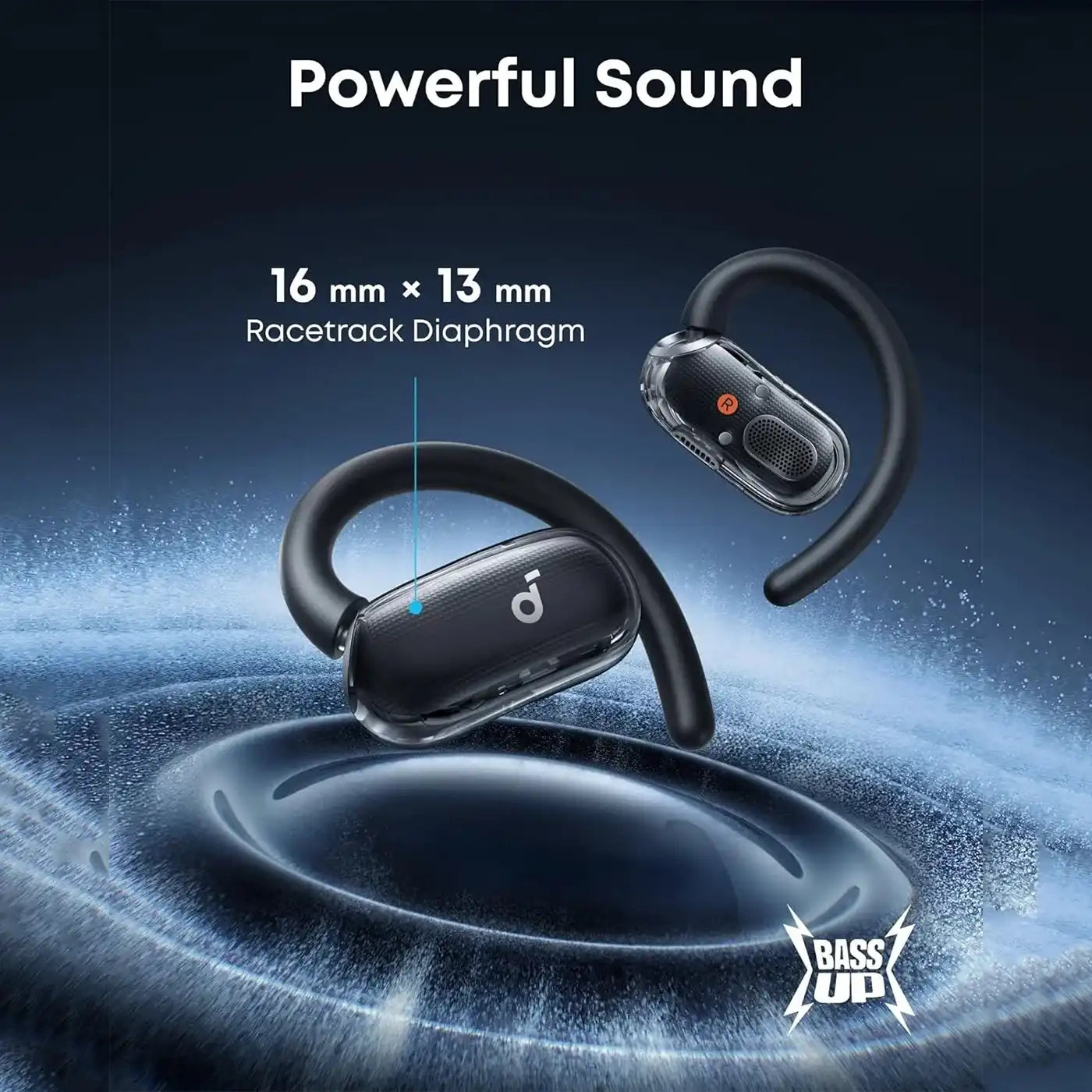 Anker Soundcore V40i Open Ear Earbuds - Black