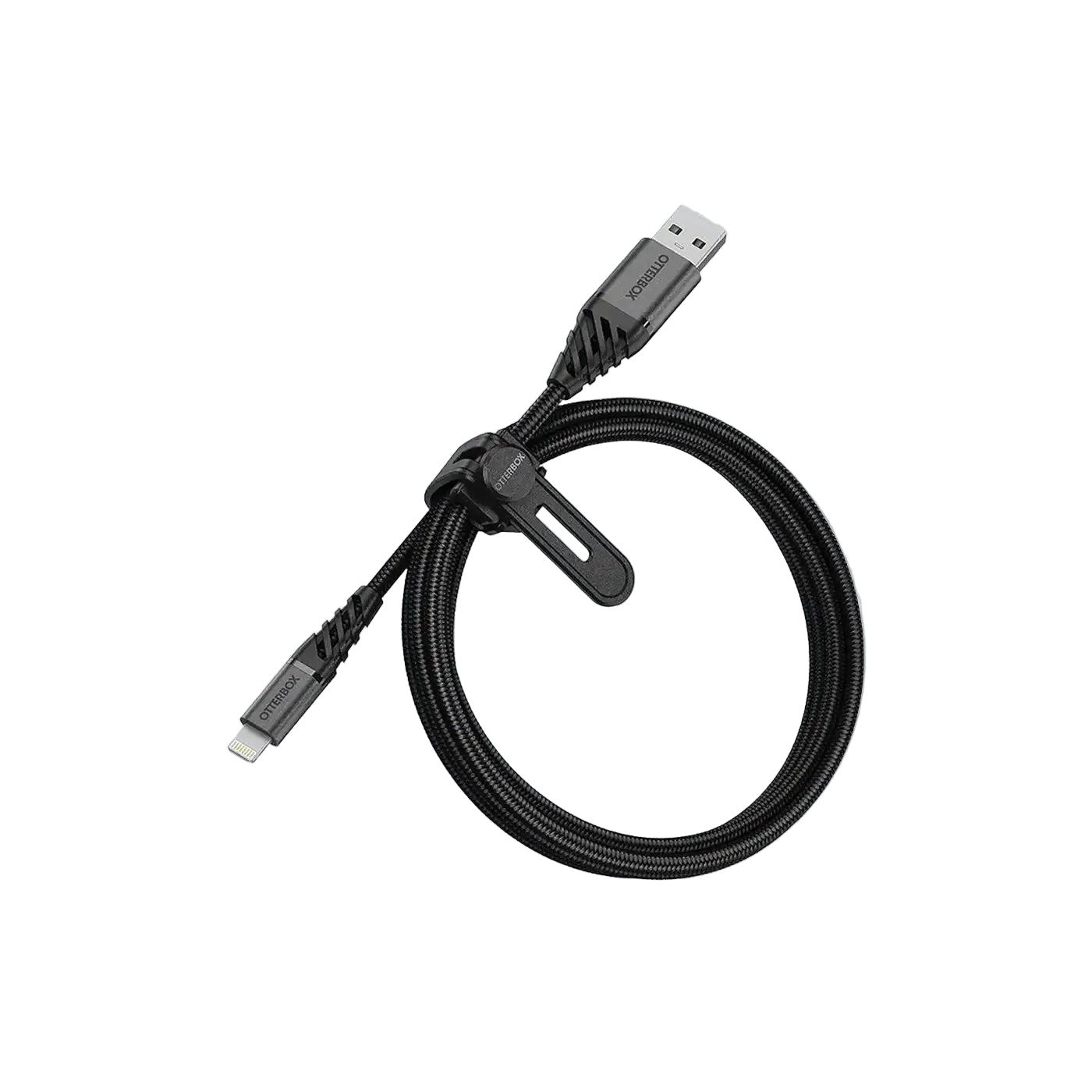 OtterBox Reinforced Braided USB-A to Lightning Cable 2M- Black