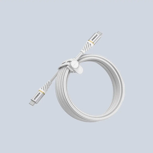OtterBox Reinforced Braided USB-C to USB-C Cable 1M White