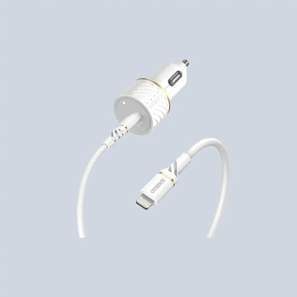 OtterBox USB-C PD Car Charger 18W and Reinforced USB-C to Lightning Cable product photo