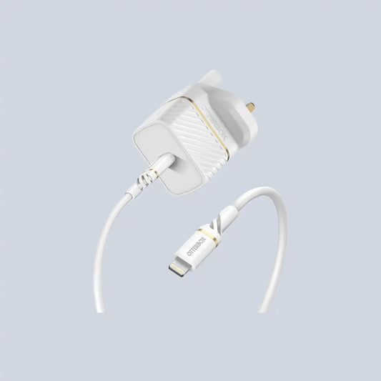 OtterBox UK Wall Charger 20W - 1X USB-C 20W USB-PD + USB C-Lightning Cable 1m product