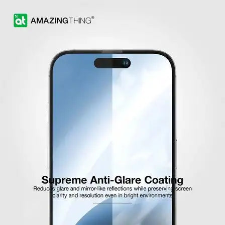 AmazingThing iPhone 16 PRO 6 3 2 75D FULLY COVERED DUST FILTER TITAN GLASS CLEAR