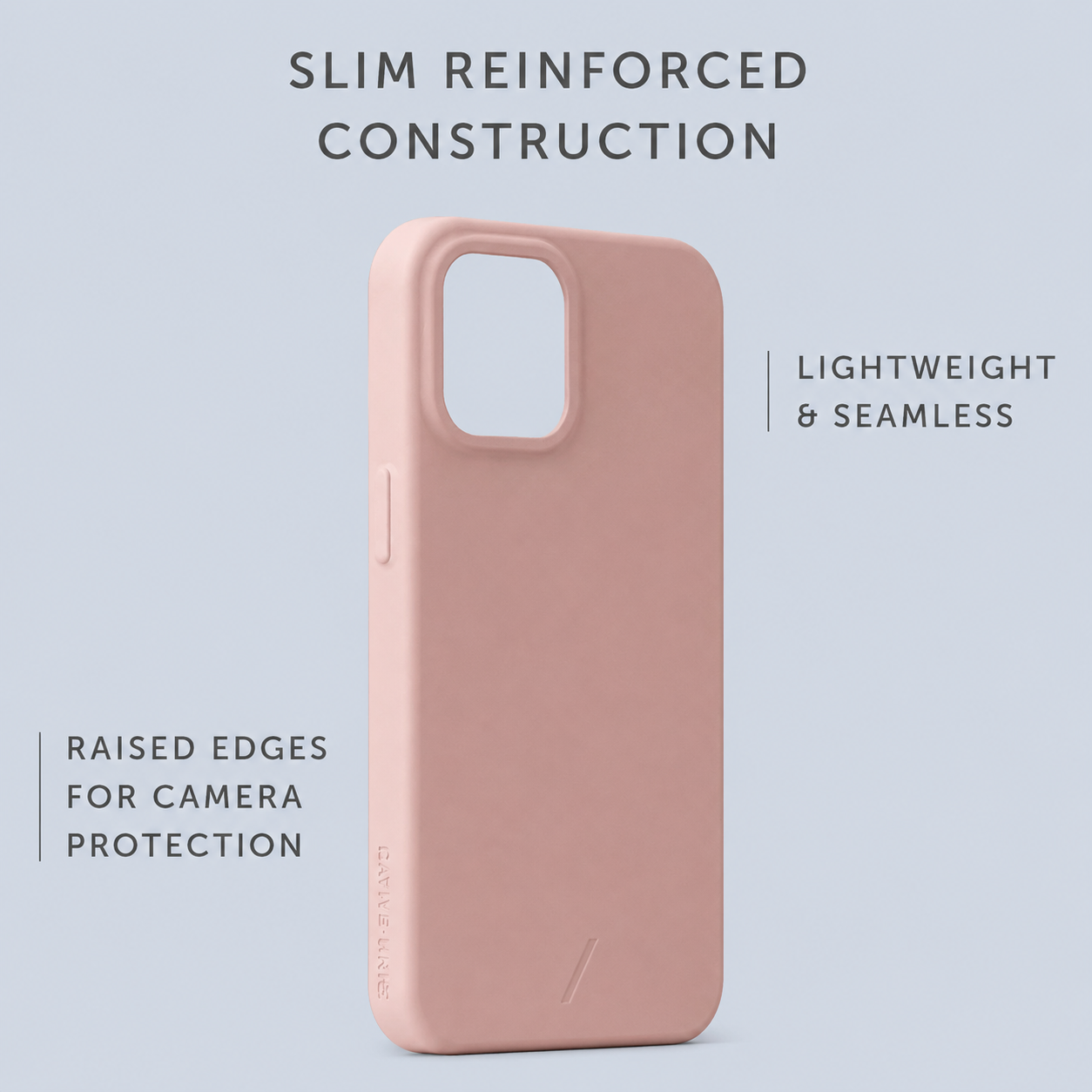 Native Union iPhone 12 Pro Max Clic Classic Case - Nude Pink back view