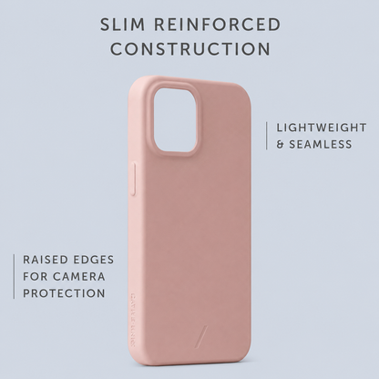 Native Union iPhone 12 Pro Max Clic Classic Case - Nude Pink back view
