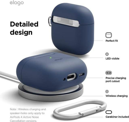 Elago AirPods 4 Clear Hang case - Indigo product photo