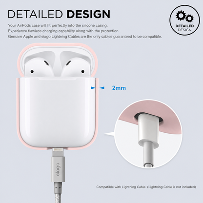 Elago Airpod Protective Silicon Case Pink