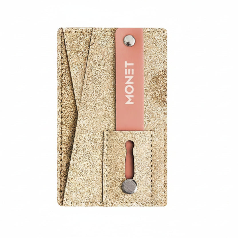 Monet Wallet Kickstand - Rose Gold Glitter product photo