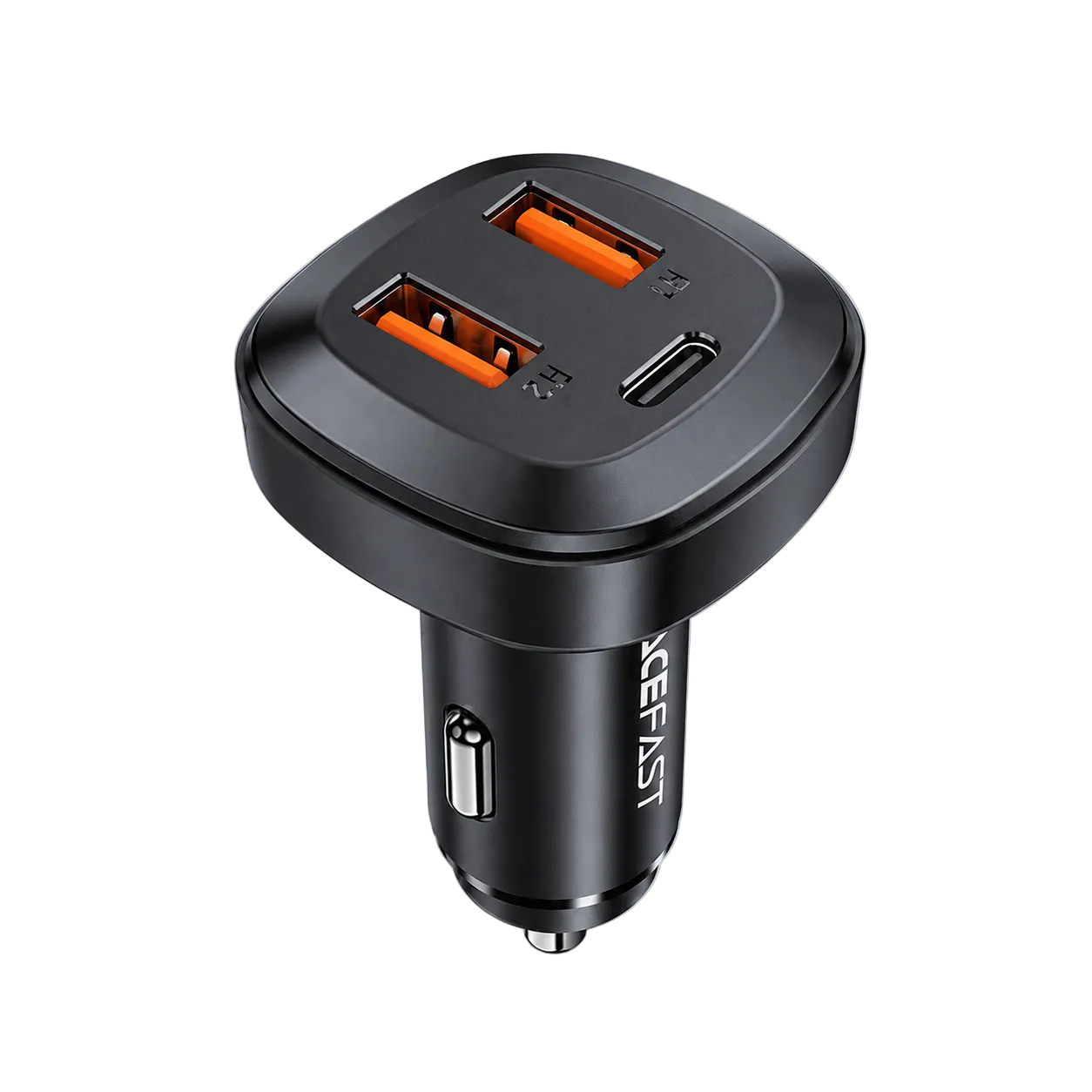 Acefast B9 66W(2USB-A+USB-C) three port metal car charger