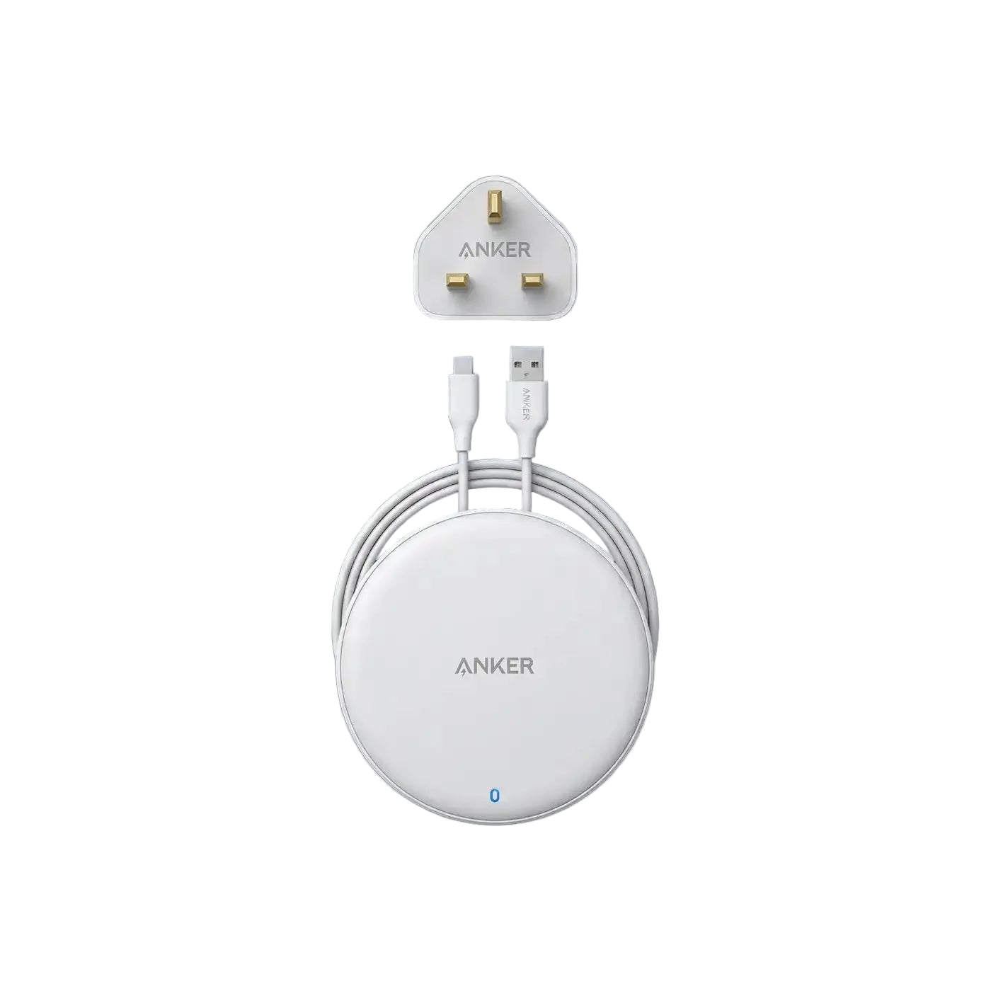 Anker PowerWave 7 5W Pad Wireless Charger - White product photo