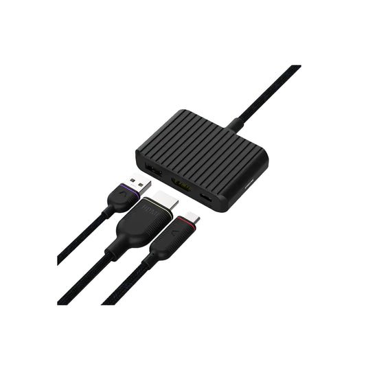 Unisynk 3 PORT USB C HUB V2 Black
