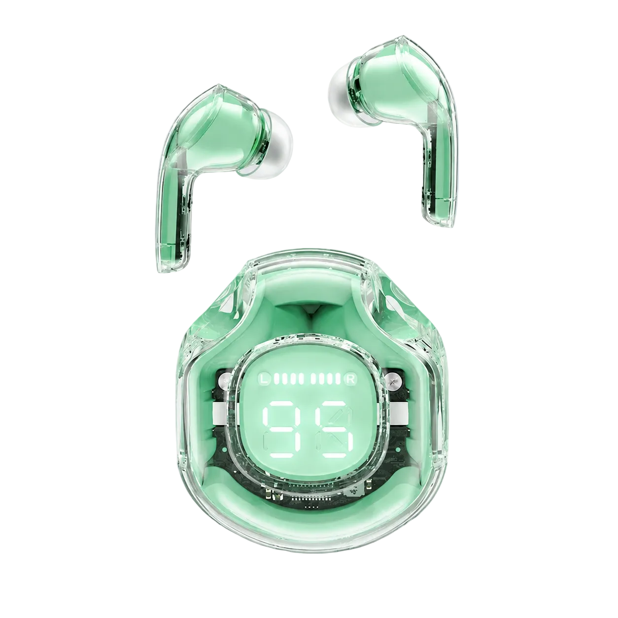 Acefast Headphones TWS T8 Earphones, Bluetooth 5.3, IPX4 (Mint Green)