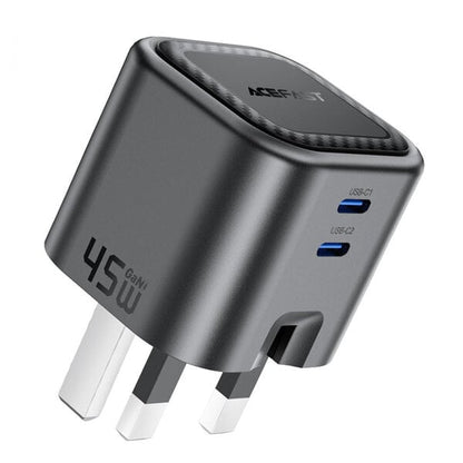 Acefast Charge Wall Charger A121 PD45W GaN 2xUSB-C UK product photo