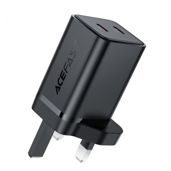 Acefast Charge Wall Charger A128 PD45W GaN 2xUSB-C UK product photo