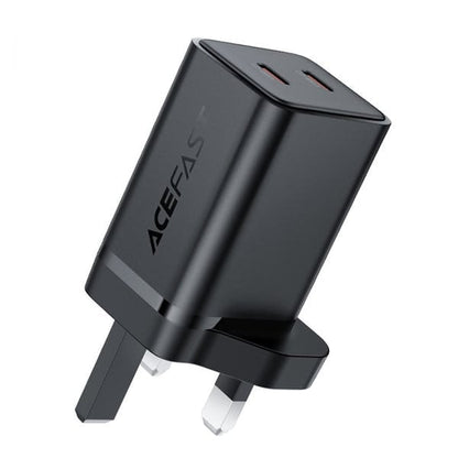 Acefast Charge Wall Charger A128 PD45W GaN 2xUSB-C UK product photo