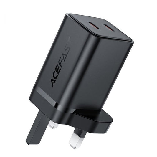 Acefast Charge Wall Charger A128 PD45W GaN 2xUSB-C UK product photo