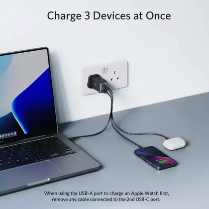 Anker 735 Charger Nano II 65W 3-Port Fast Charger Plug product photo