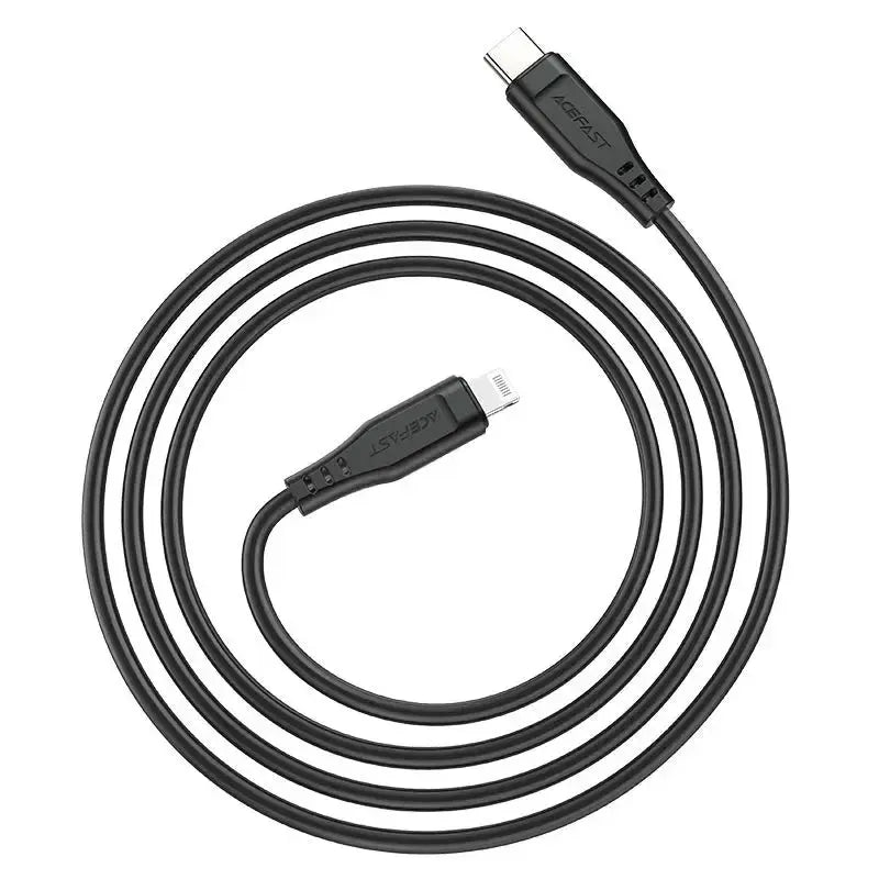 Acefast C23-01 PD Type-C To Lightning Charging Cable 30W 1 2M Black product image