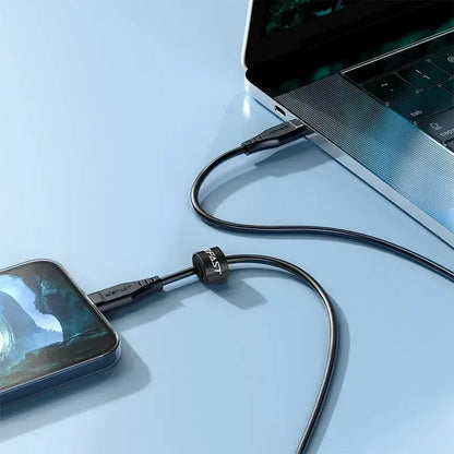 Acefast C23-01 PD Type-C To Lightning Charging Cable 30W 1 2M Black product photo