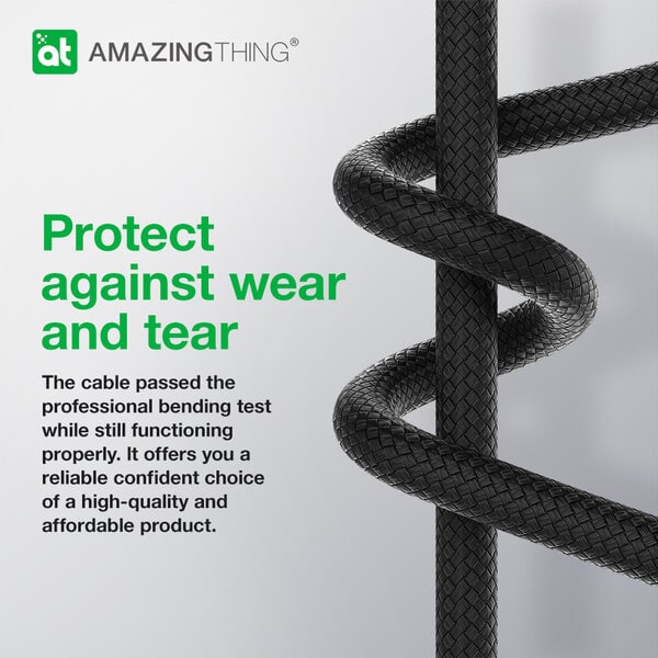 AmazingThing Thunder Pro USB-A To Lightning 3 2A 2 1M Cable product photo