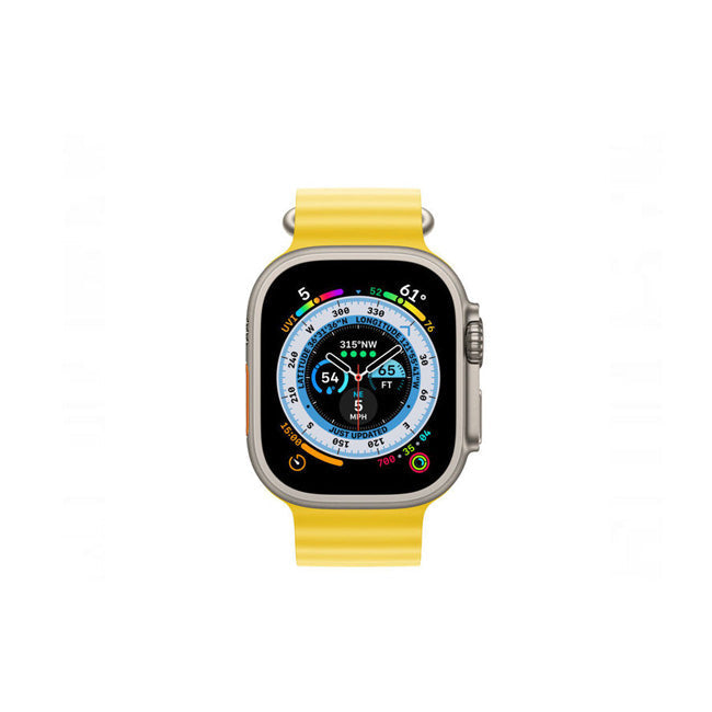 Apple Watch Ultra Titanium Case- Yellow Ocean Band product photo