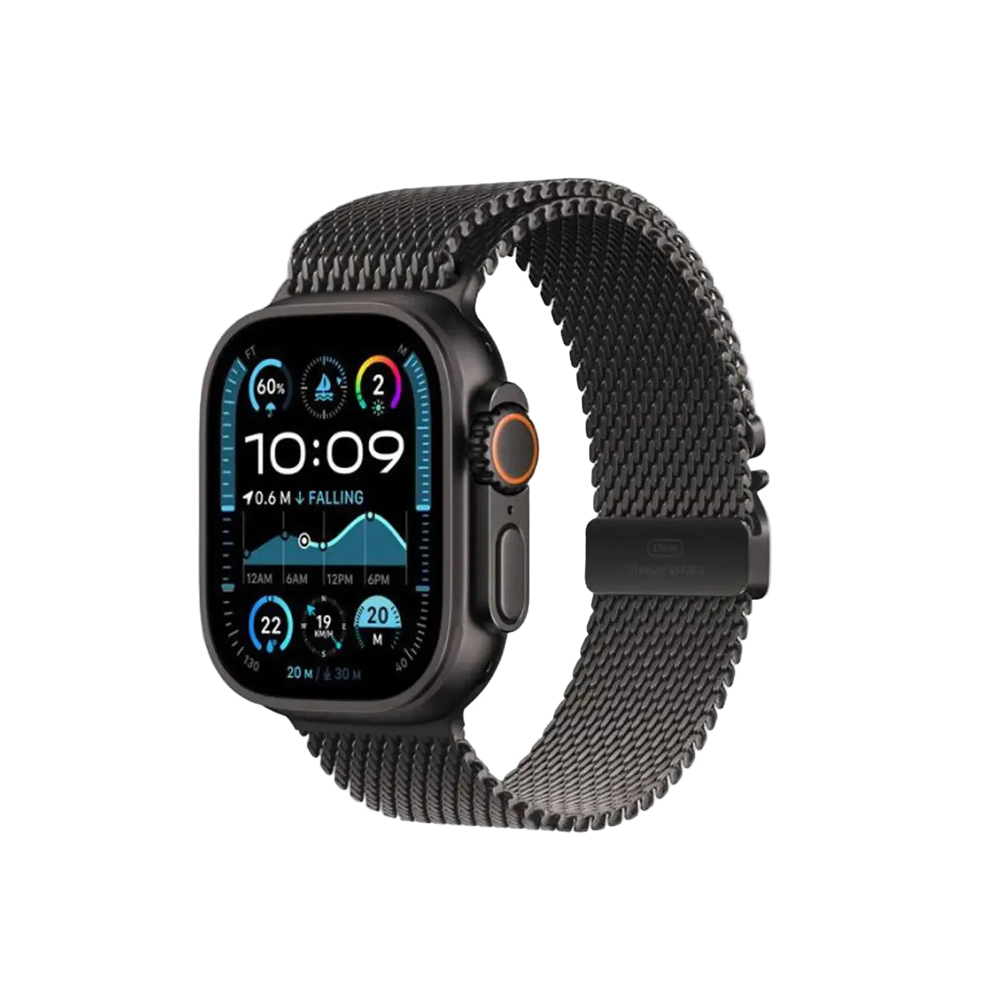 Apple Watch Ultra 2 GPS + Cellular 49 MM Black Titanium Case Black Milanese product photo