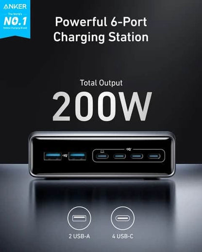 Anker Prime Charger 200W 6 Ports GaN product photo