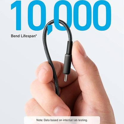 Anker USB-C to USB-C Cable – 60W – 6ft / 1.8M – Braided - Black