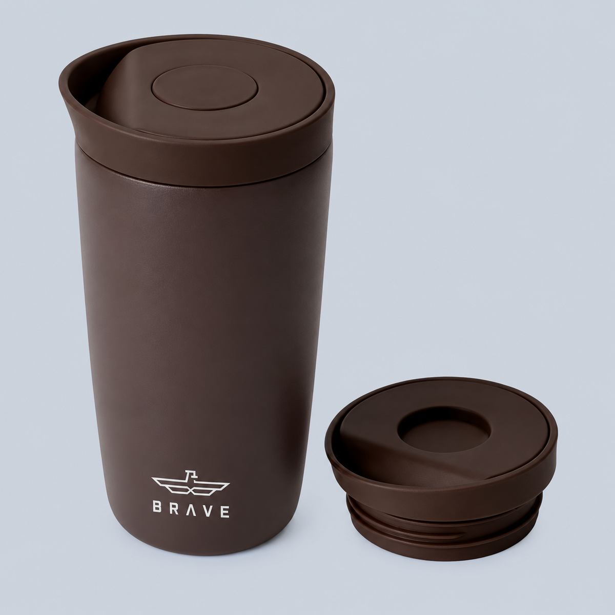 Brave TempGuard Travel Mug 500ml Stainless Steel Insulated Coffee Cup - Purple