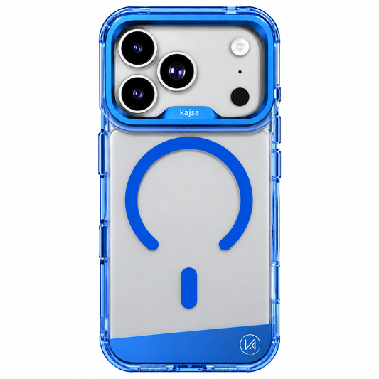 Kajsa iPhone 18 / 17 Pro Faux Leather Trans-Shield Back Case - O Ring