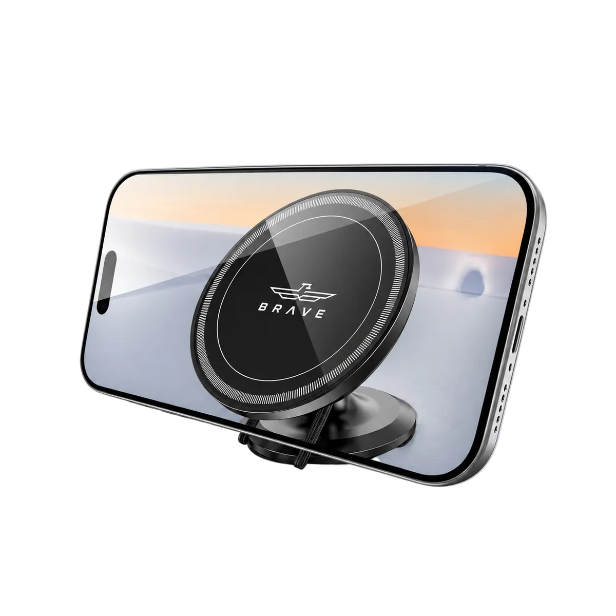 Brave Magsafe Car Mount Adjustable 360 Rotation BHL-59B - Black