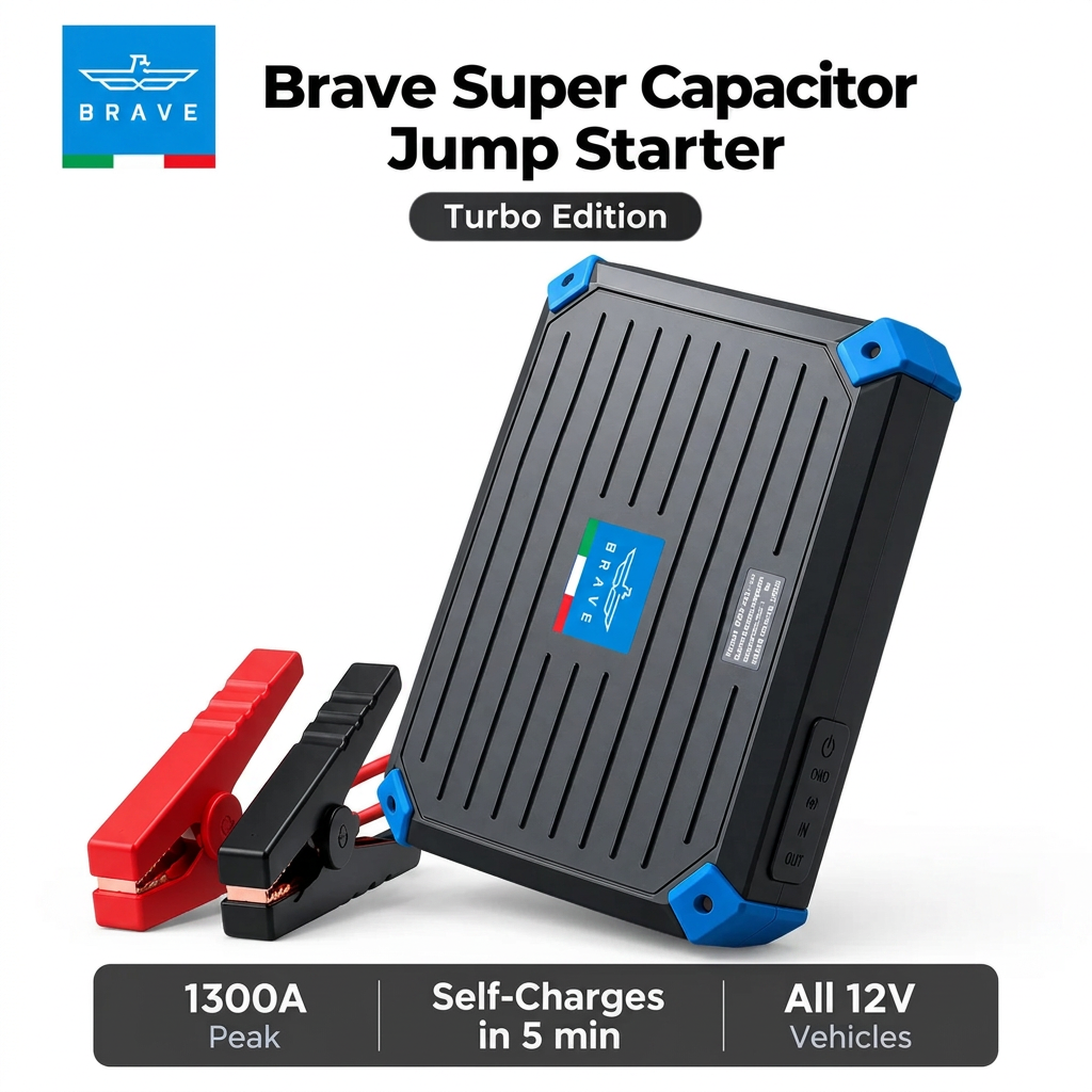 BRAVE BJS-13 1300A Super Capacitor Jump Starter 12V - Grey
