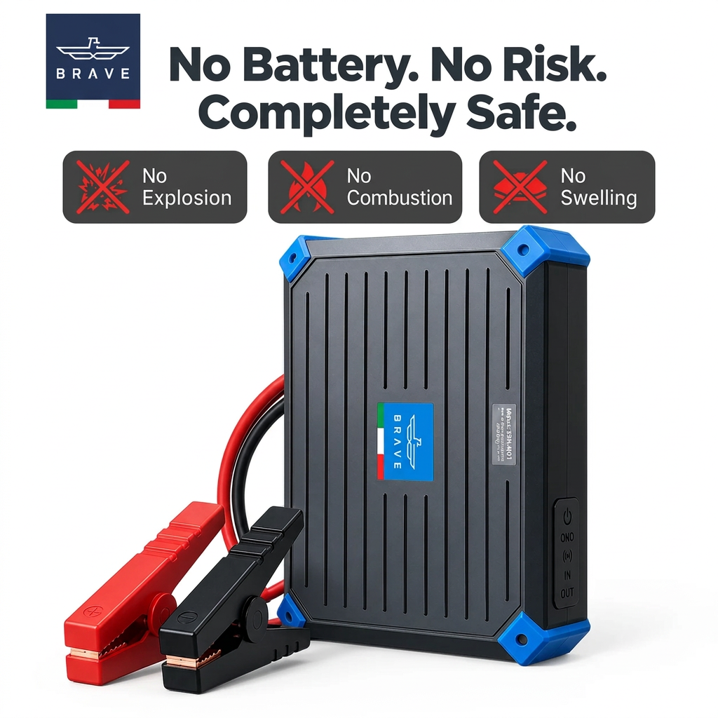 BRAVE BJS-13 1300A Super Capacitor Jump Starter 12V - Grey
