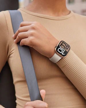AmazingThing Apple Watch Series 10 46MM Minimal Framelite Case- Rose Gold product photo
