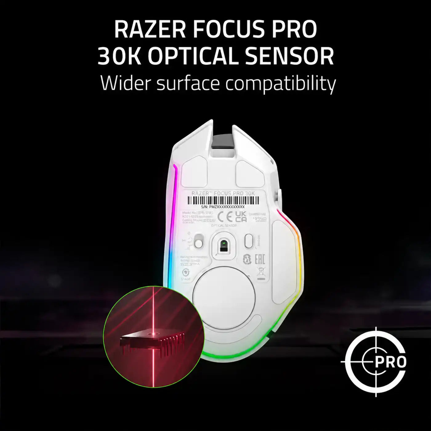 Razer Basilisk V3 Pro Wireless Mouse - White product image