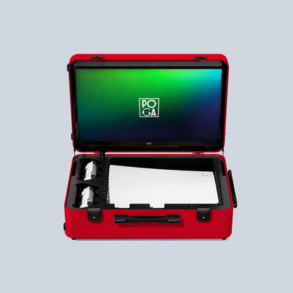 Indi-Gaming Poga Lux Portable Gaming Monitor for Sony PlayStation PS5 - Bright Red