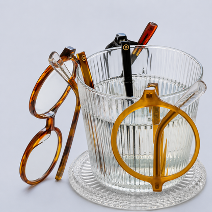 BARNER chelsea made from natural materials- Caramel Tortoise side view