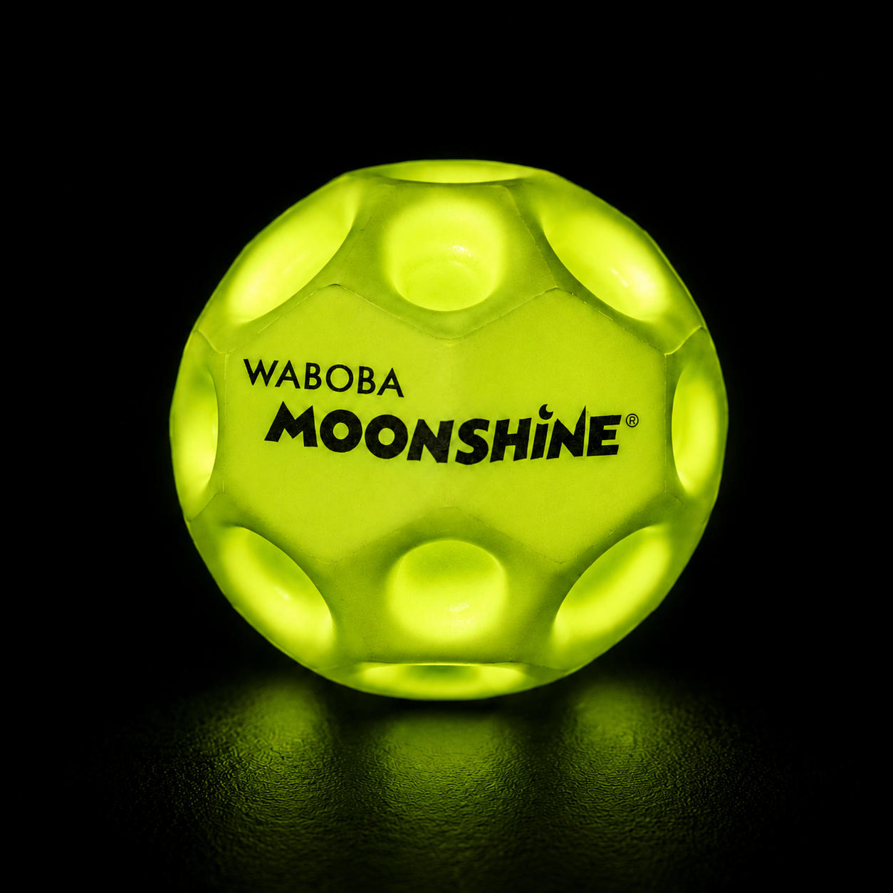 Waboba Moonshine Balle rebondissante Vert - Green back view