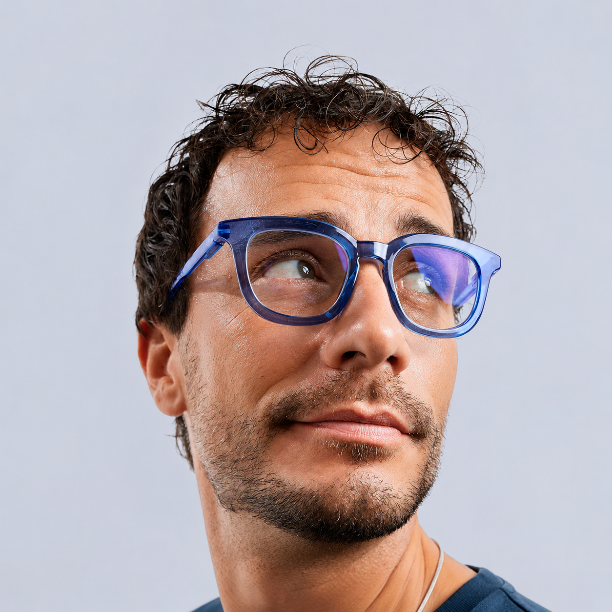 BARNER Screen Glasses Osterbro Glossy Blue light - Glossy aqua blue in-use view